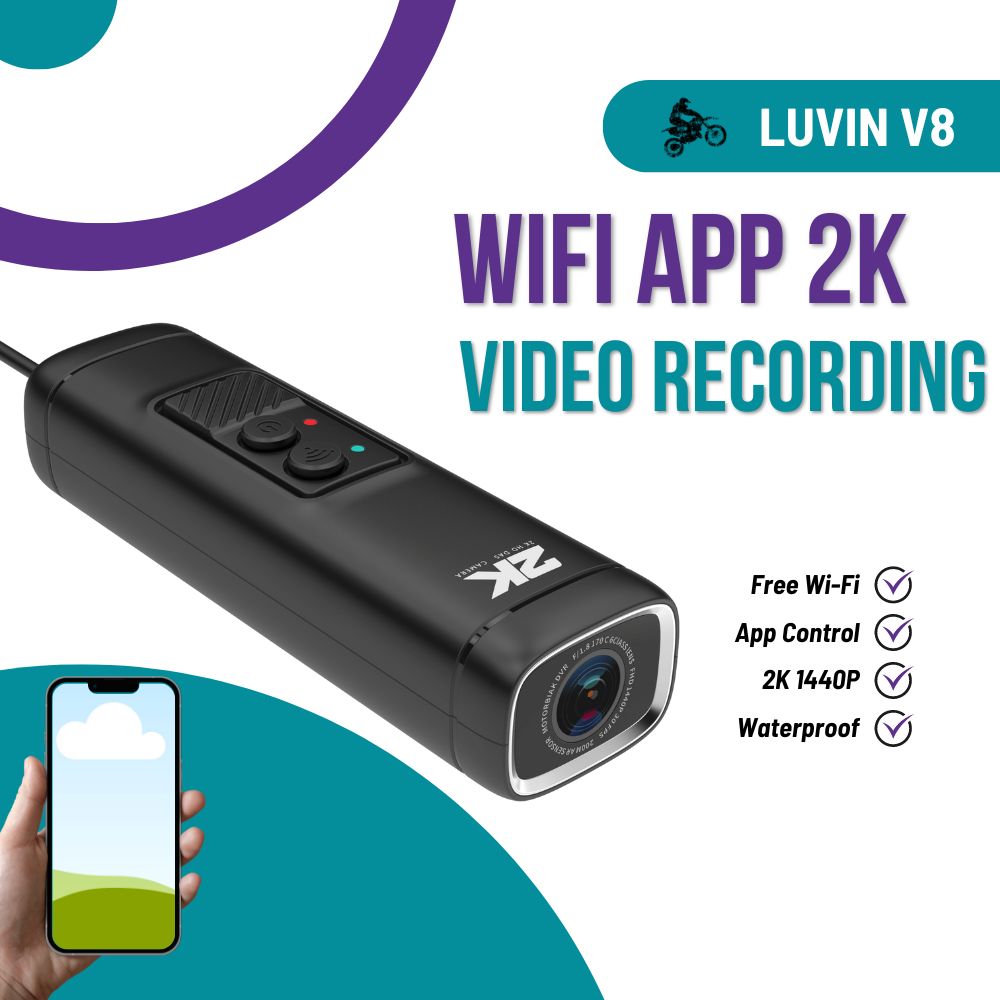 Photographic Memory - Freedconn オートバイカメラ Dvr 1440P ビデオ録画 Wifi