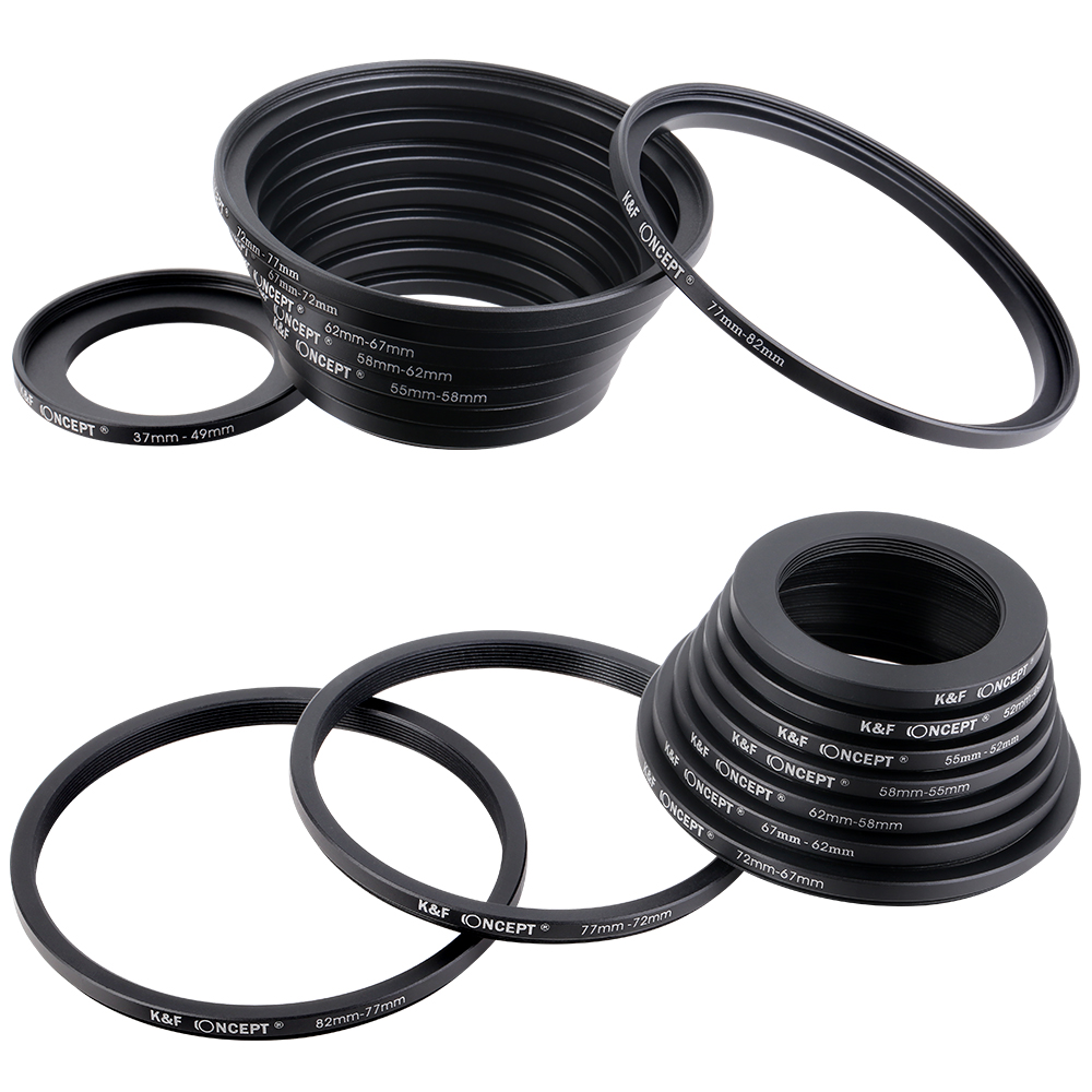 K&F CONCEPT 18個入り カメラレンズフィルター  - Lens Adapter Ring のレビューと価格