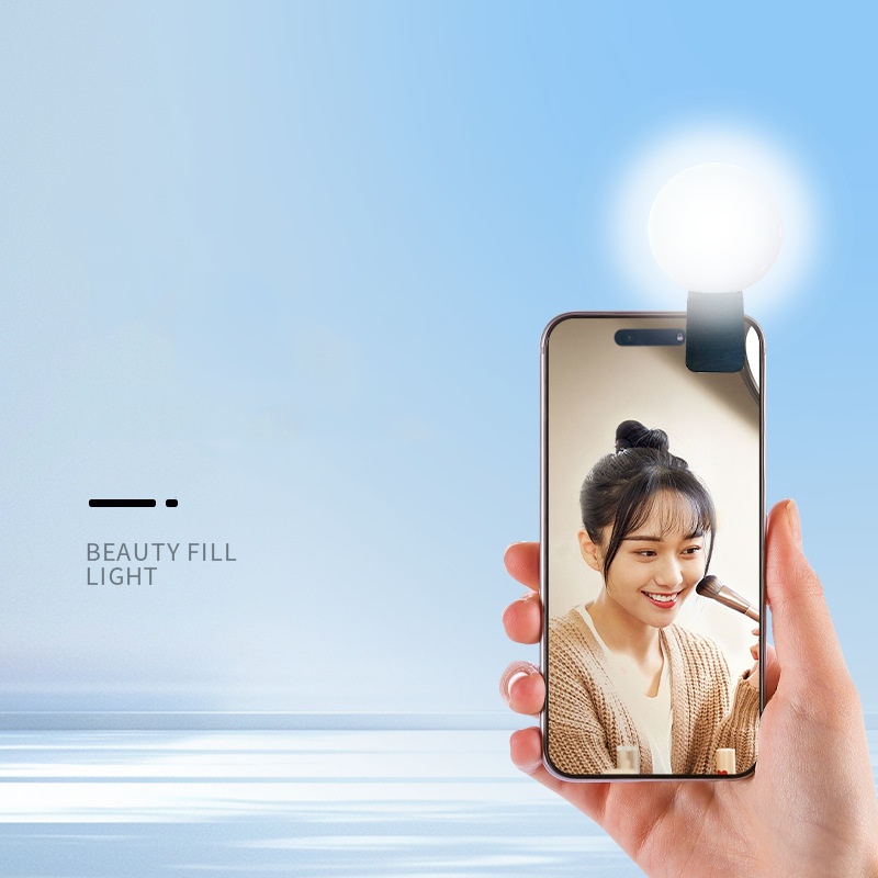 ミニQラウンドセルフィーフィルライト、ポータブルLEDビュー - Photography Videos Free のレビューと価格