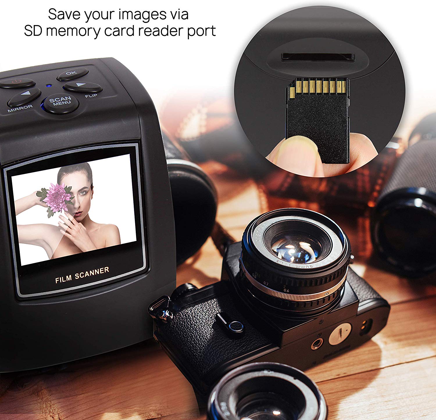 ミニスライディングコンバーター,35mm,135mm,液晶画 - Photographic Memory のレビューと価格
