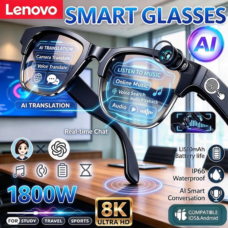 Lenovo 8K HD AIスマートグラス：AI翻訳機能、 - Photography Japanese のレビューと価格